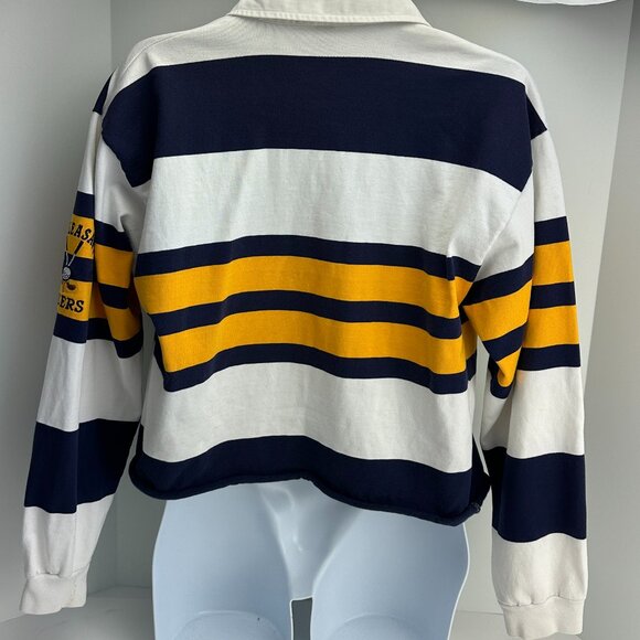 Heavy Weather By Outer Banks Shirt Men White Size L Striped Collared Full Sleeve - Picture 2 of 6